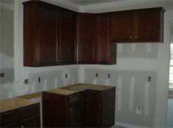 Hung Cabinets